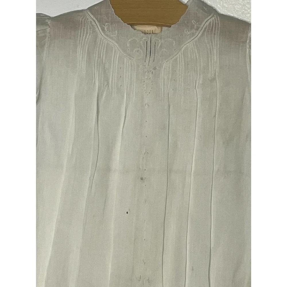 Vintage Victorian child’s handmade dress new old stock country farmhouse